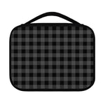 Dark Grey And Black Buffalo Check Print Classic Bible Case