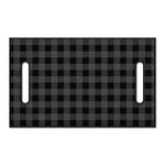 Dark Grey And Black Buffalo Check Print Golf Cart Seat Cover