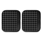 Dark Grey And Black Buffalo Check Print Handle Covers