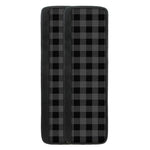 Dark Grey And Black Buffalo Check Print Refrigerator Handle Covers