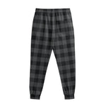 Dark Grey And Black Buffalo Check Print Sweatpants