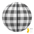 Dark Grey And White Gingham Print Basketball