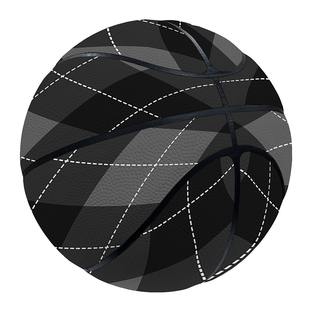 Dark Grey Argyle Pattern Print Basketball