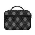 Dark Grey Argyle Pattern Print Briefcase Bible Bag