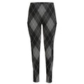 Dark Grey Argyle Pattern Print High-Waisted Pocket Leggings