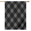 Dark Grey Argyle Pattern Print House Flag