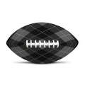 Dark Grey Argyle Pattern Print Rugby Ball