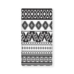 Dark Grey Aztec Pattern Print Baby Crib Sheet