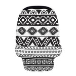 Dark Grey Aztec Pattern Print Baby Seat Cover