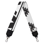 Dark Grey Aztec Pattern Print Bag Strap