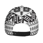 Dark Grey Aztec Pattern Print Baseball Cap