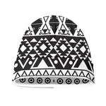 Dark Grey Aztec Pattern Print Beanie