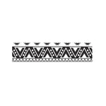 Dark Grey Aztec Pattern Print Bed Runner