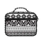 Dark Grey Aztec Pattern Print Briefcase Bible Bag