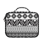 Dark Grey Aztec Pattern Print Briefcase Bible Bag