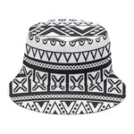 Dark Grey Aztec Pattern Print Bucket Hat