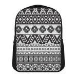 Dark Grey Aztec Pattern Print Casual Backpack