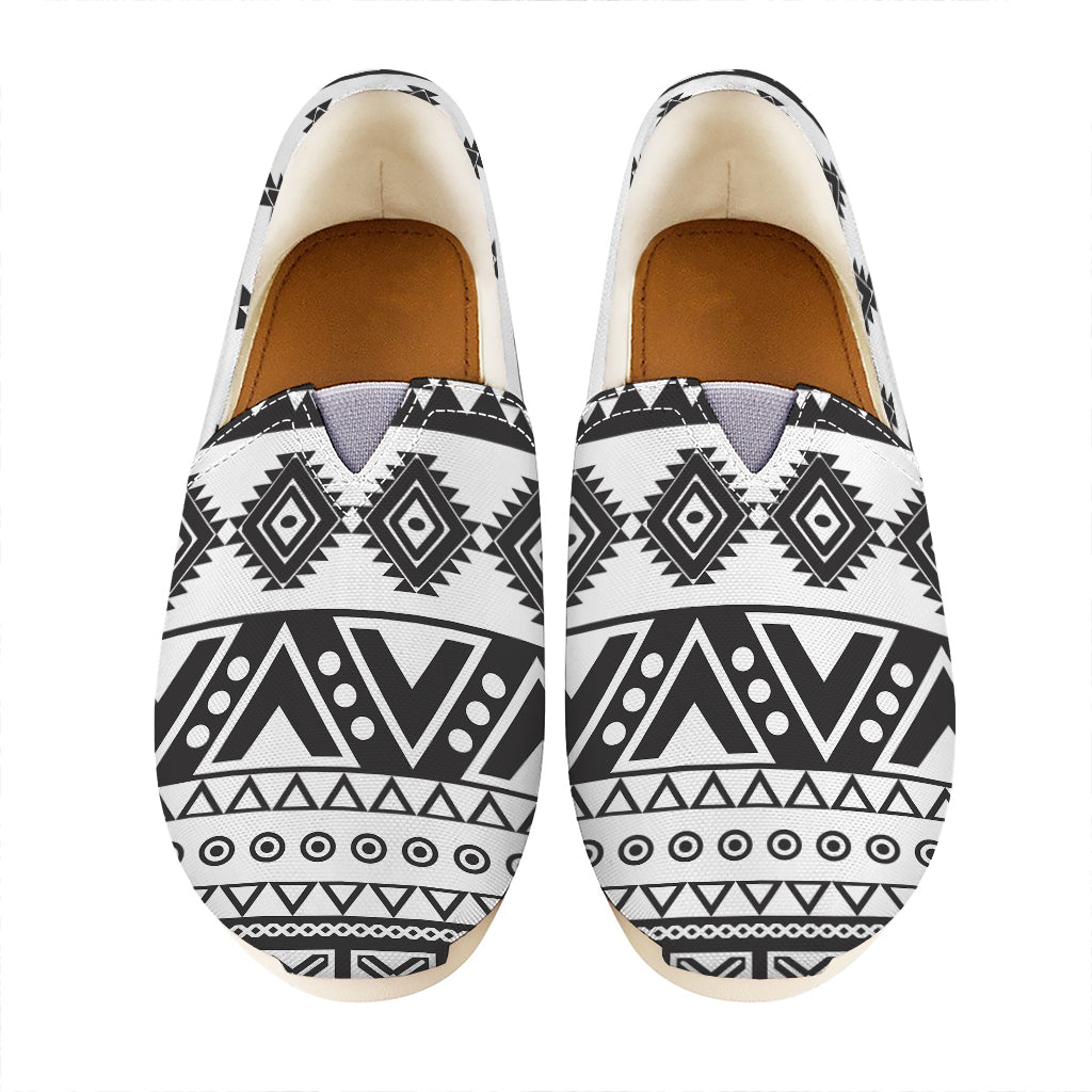 Dark Grey Aztec Pattern Print Casual Shoes