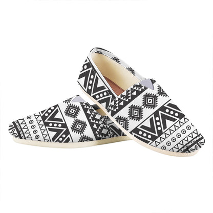 Dark Grey Aztec Pattern Print Casual Shoes