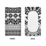 Dark Grey Aztec Pattern Print Changing Pad Cover