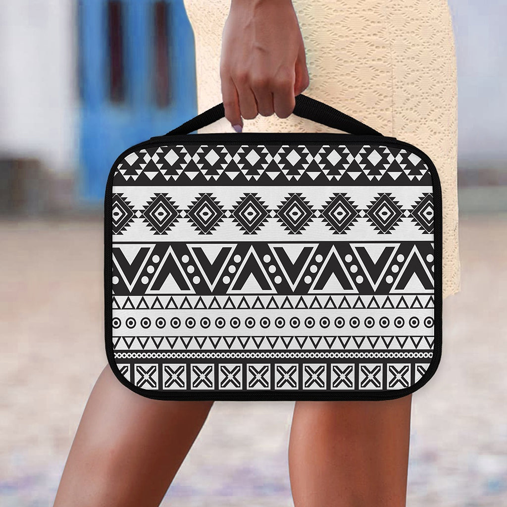 Dark Grey Aztec Pattern Print Classic Bible Case