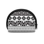 Dark Grey Aztec Pattern Print Coin Purse