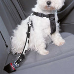Dark Grey Aztec Pattern Print Dog Seat Belt