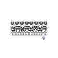 Dark Grey Aztec Pattern Print Extended Mouse Pad