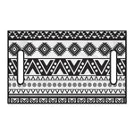 Dark Grey Aztec Pattern Print Golf Cart Seat Cover