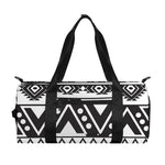 Dark Grey Aztec Pattern Print Gym Bag