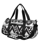Dark Grey Aztec Pattern Print Gym Bag