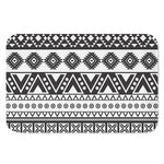 Dark Grey Aztec Pattern Print Indoor Door Mat