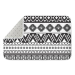 Dark Grey Aztec Pattern Print Indoor Door Mat