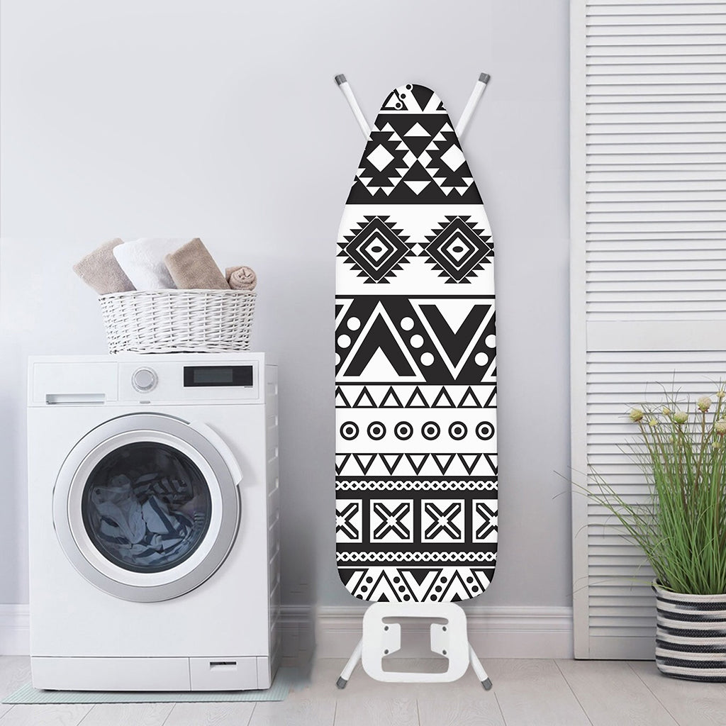 Dark Grey Aztec Pattern Print Ironing Board Cover