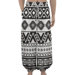 Dark Grey Aztec Pattern Print Lantern Pants
