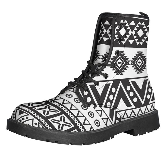Dark Grey Aztec Pattern Print Backpack