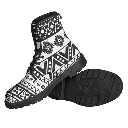 Dark Grey Aztec Pattern Print Backpack