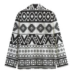 Dark Grey Aztec Pattern Print Men's Blazer