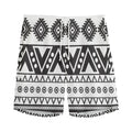 Dark Grey Aztec Pattern Print Men's Athletic Shorts