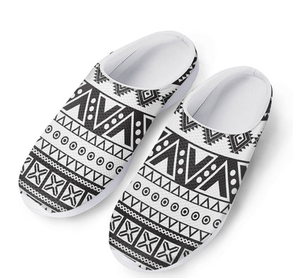 Dark Grey Aztec Pattern Print Mesh Casual Shoes