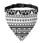 Dark Grey Aztec Pattern Print Over The Collar Dog Bandana