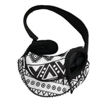 Dark Grey Aztec Pattern Print Pet Sling Carrier