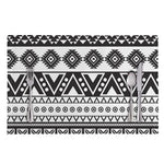 Dark Grey Aztec Pattern Print Placemat