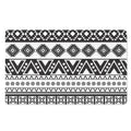 Dark Grey Aztec Pattern Print Polyester Doormat