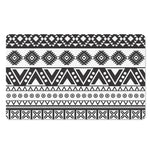 Dark Grey Aztec Pattern Print Polyester Doormat