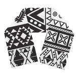 Dark Grey Aztec Pattern Print Scarf