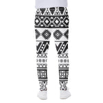 Dark Grey Aztec Pattern Print Scuba Joggers