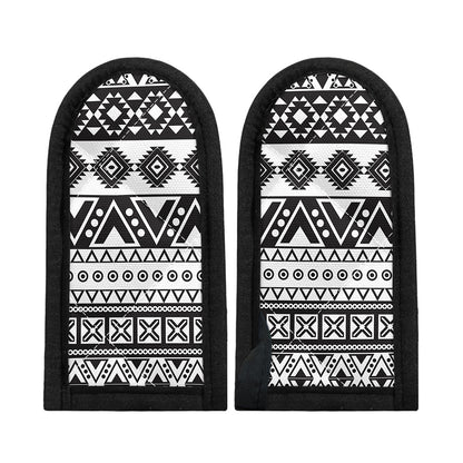 Dark Grey Aztec Pattern Print Skillet Handle Cover