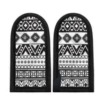 Dark Grey Aztec Pattern Print Skillet Handle Cover