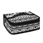 Dark Grey Aztec Pattern Print Small Lunch Bag